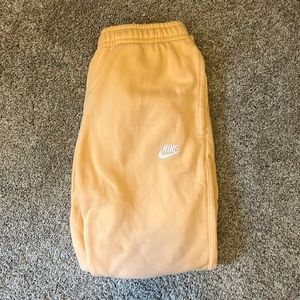 Peach Nike sweatpants